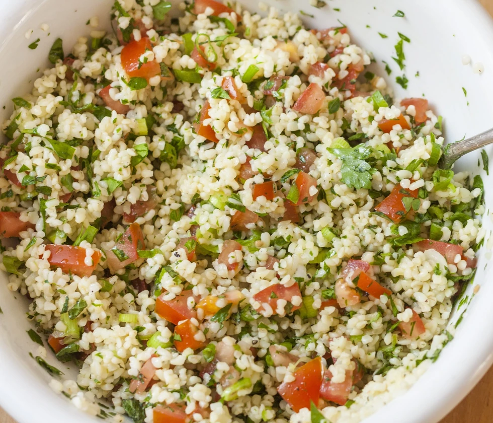 Tabbouleh, una deliciosa ensalada libanesa...