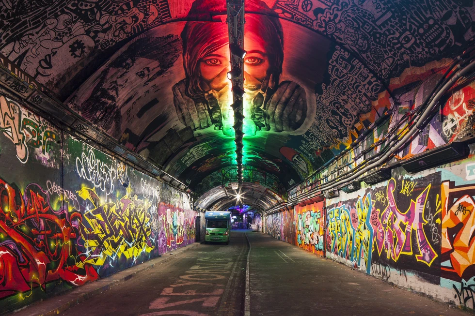 Banksy Tunnel: un rincón singular de Londres...