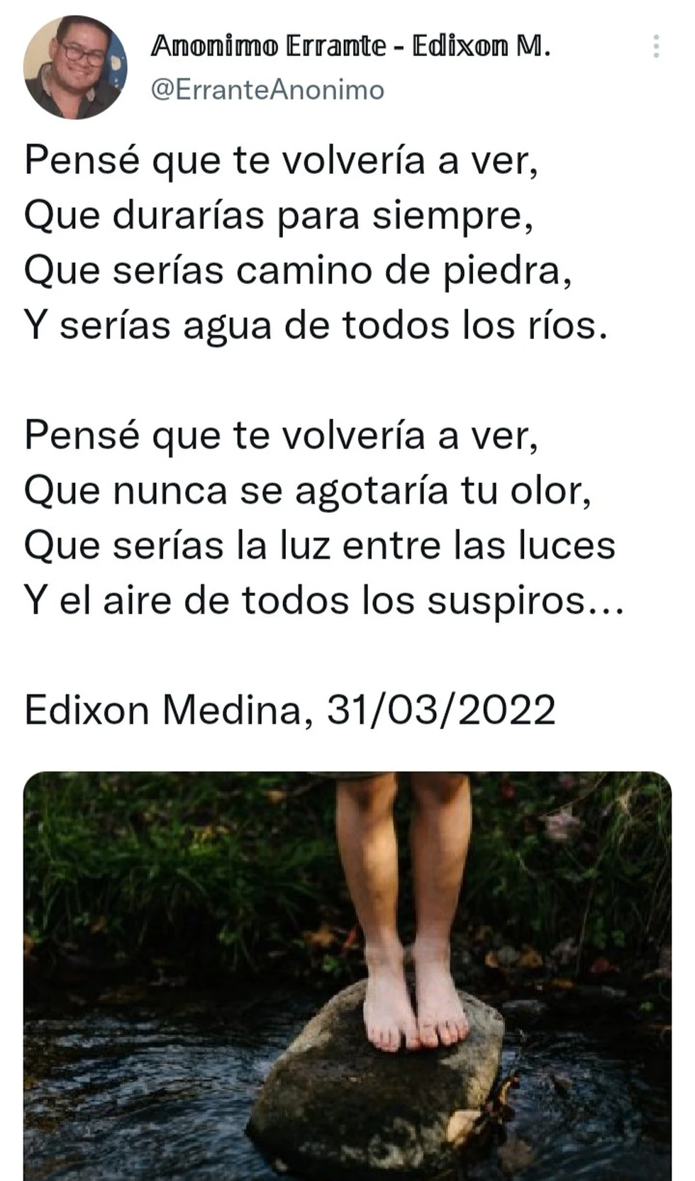 Poesía del 31 de Marzo del 2022