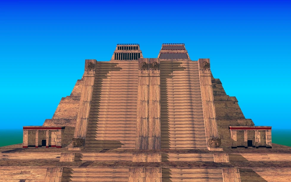 ¿Cómo era el Templo Mayor mexica de Tenochtitlán?