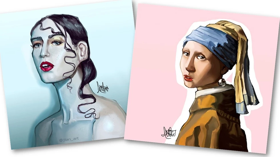 Toda una promesa del dibujo