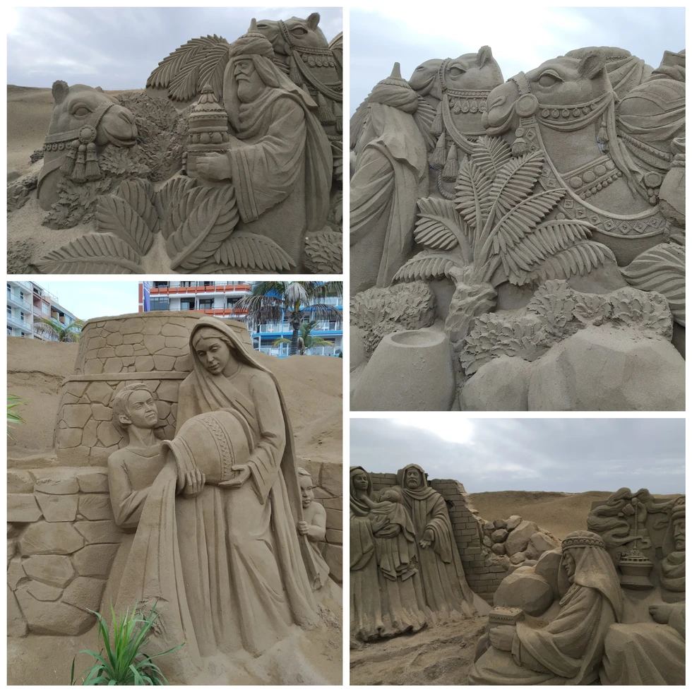 Un Belén hecho de arena...