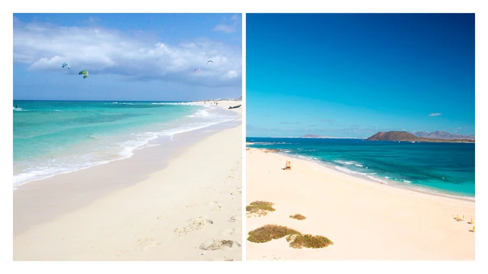 Las Grandes Playas de Corralejo, en Fuerteventura, un lugar espectacular...