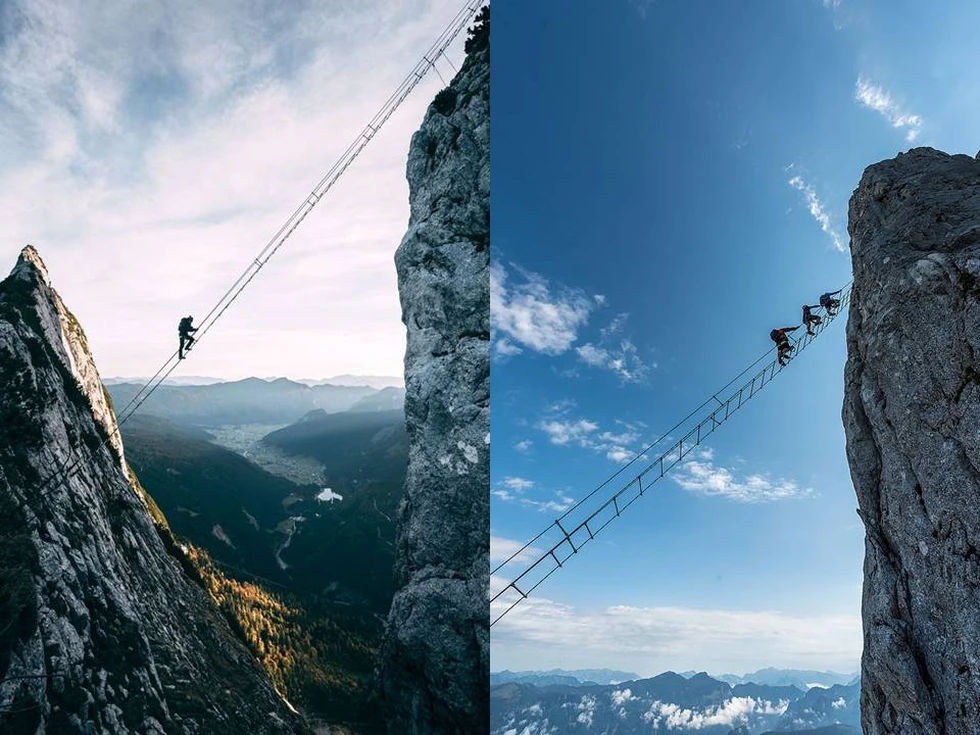 Una actividad única en Gosau (Austria): La "Escalera de Jacob"
