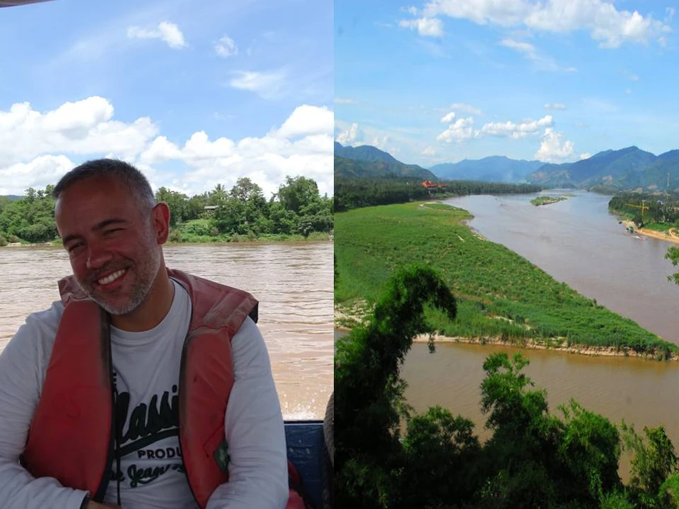 El imponente rio Mekong...