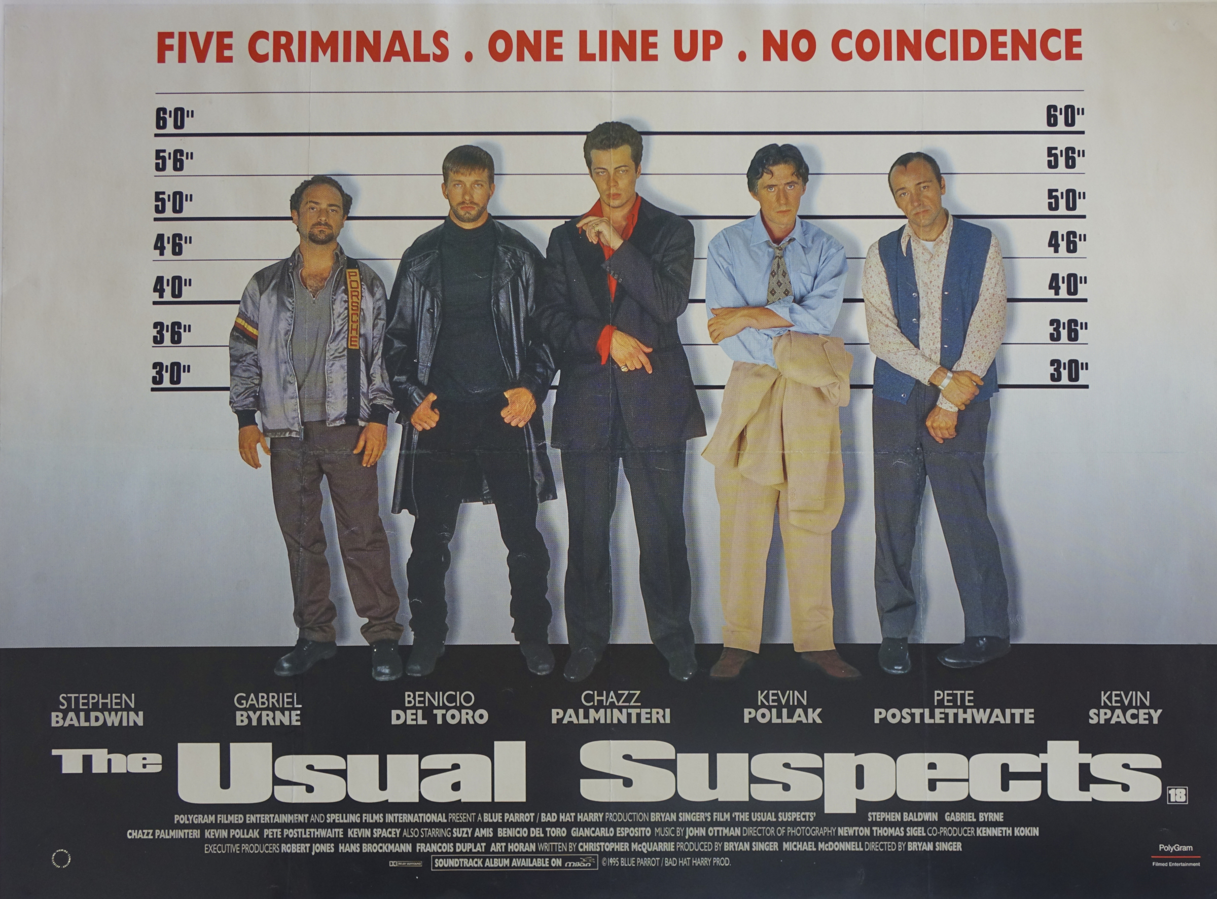 The Usual Suspects Quad Vintage Movie Art