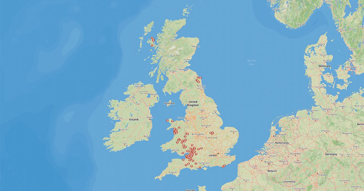 Uk Map Distances The Walks | Walks and Pictures