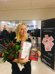 De omslag afbeelding van het boek Camilla Grebe in voetsporen van Stieg Larsson en Arnaldur Indridason