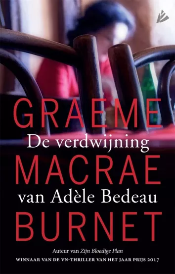 De omslag afbeelding van het boek Burnet, Graeme Macrae - De verdwijning van Adèle Bedeau