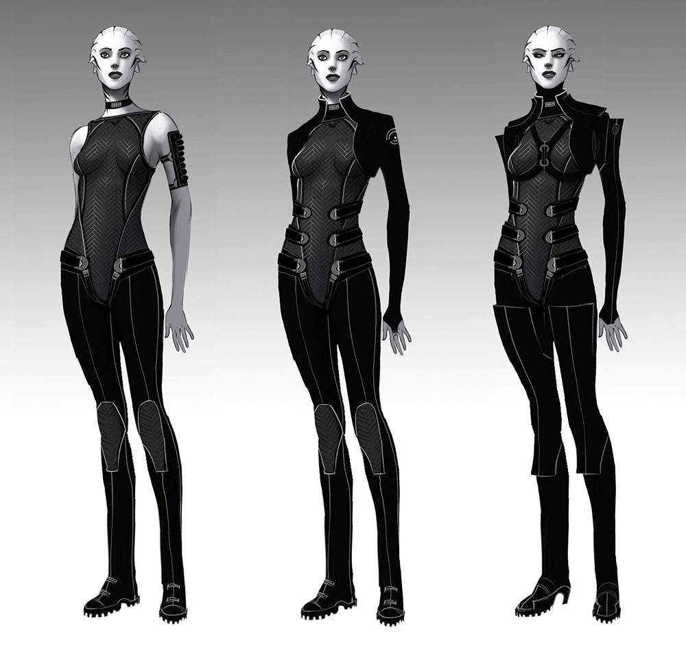 Mass Effect | Asari Outfit Concepts