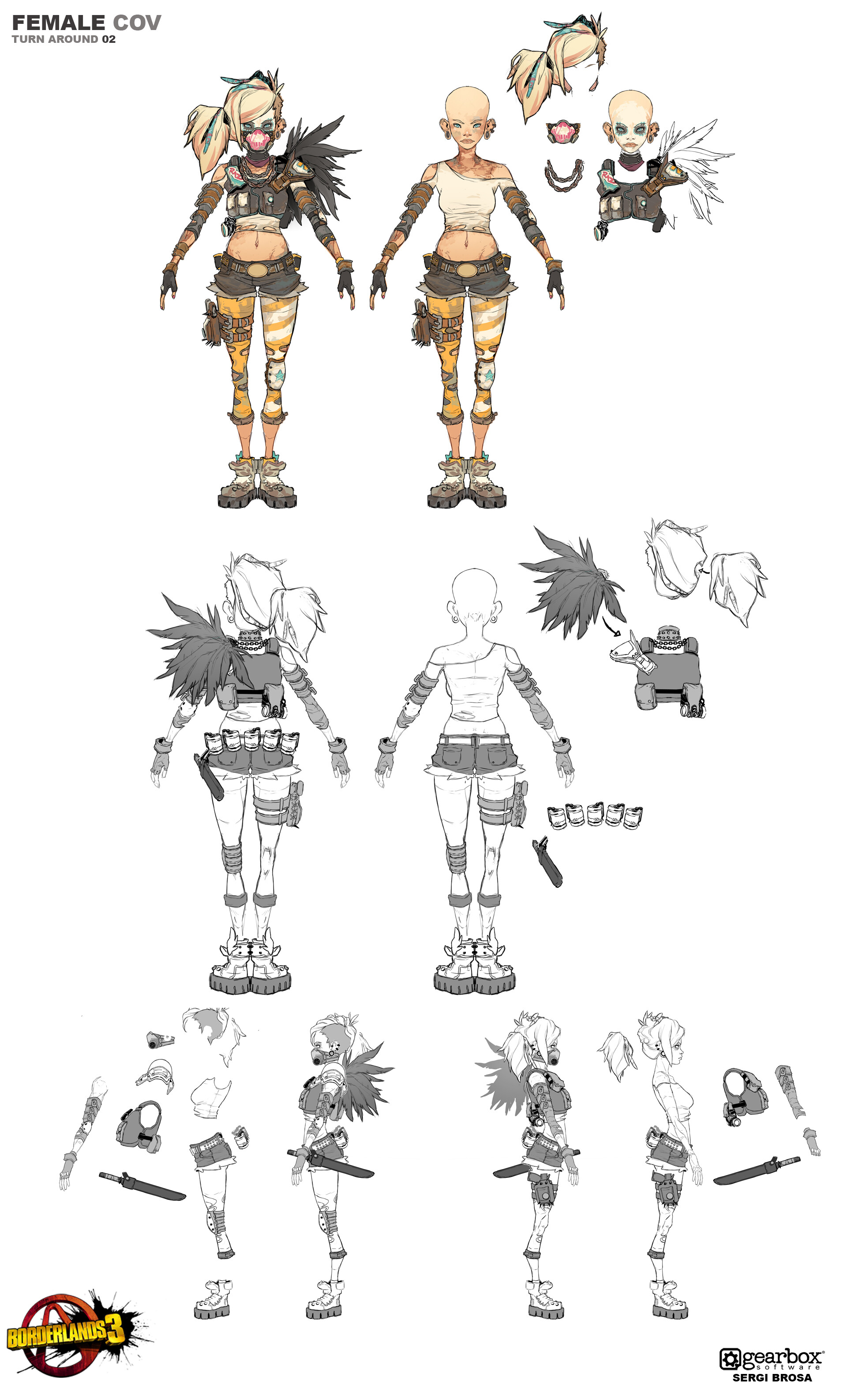 Druska´s character sheet (old concept) by bordis on Newgrounds
