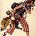 Miss Liberty by Norman Rockwell