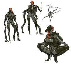 A rough concept of Mistral for Metal Gear Rising: Revengeance