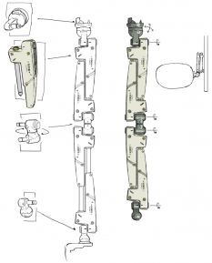 Concept art of a scabbard auto for Metal Gear Rising: Revengeance