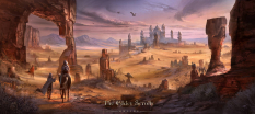 Alik'r desert concept art for The Elder Scrolls Online