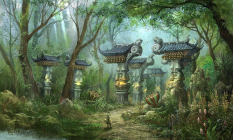 Forest path for Blade & Soul