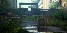 Concept of a fortified area for The Last of Us by Maciej Kuciara