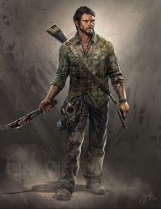 Early concept art of Joel for The Last of Us by Hyoung Taek Nam