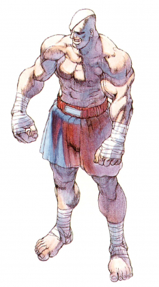Concept art of Sagat for Street Fighter