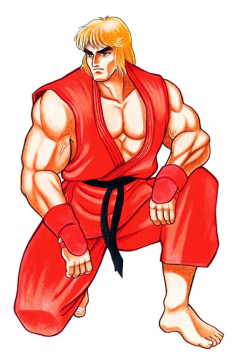 Concept art of Ken for Street Fighter II