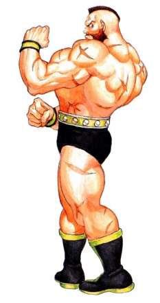 Concept art of Zangief for Street Fighter II': Champion Edition