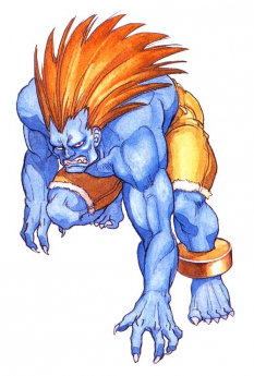 Concept art of Blanka for Street Fighter II': Champion Edition