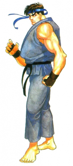 Concept art of Ryu for Street Fighter II': Champion Edition