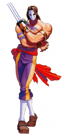 Concept art of Vega (Balrog in Japan) Super Street Fighter II: The New Challengers
