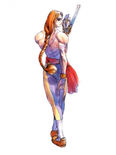 Concept art of Vega (Balrog in Japan) for Super Street Fighter II Turbo