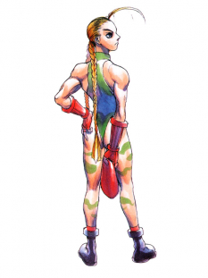 Concept art of Cammy for Super Street Fighter II Turbo