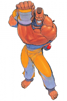 Concept art of Dee Jay for Super Street Fighter II Turbo