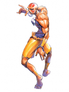 Concept art of Dhalsim for Super Street Fighter II Turbo