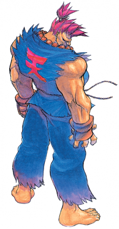 Concept art of Akuma (Gouki in Japan) for Super Street Fighter II Turbo