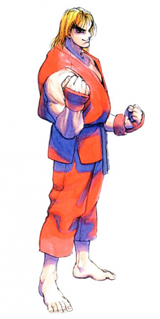 Concept art of Ken for Super Street Fighter II Turbo