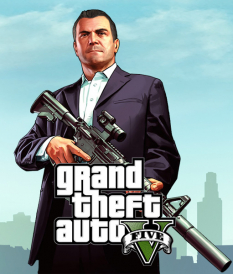 Concept art of Michael holding a rifle for Grand Theft Auto V