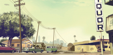 Concept art of a ghetto for Grand Theft Auto V