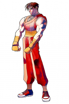 Concept art of Guy for Street Fighter Zero