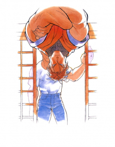 Concept art of Guy for Street Fighter Zero