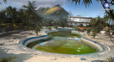 Scrapped Concept of a Hotel Pool