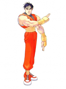 Concept art of Guy for Street Fighter Zero 2
