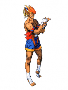 Concept art of Adon for Street Fighter Zero 3