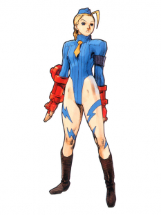 Concept art of Cammy for Street Fighter Zero 3
