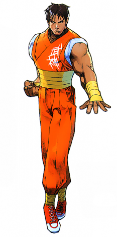 Concept art of Guy for Street Fighter Zero 3