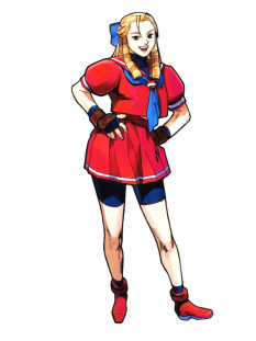 Concept art of Karin for Street Fighter Zero 3