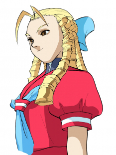 Concept art of Karin for Street Fighter Zero 3 Upper