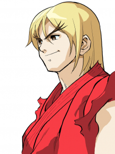 Concept art of Ken for Street Fighter Zero 3 Upper