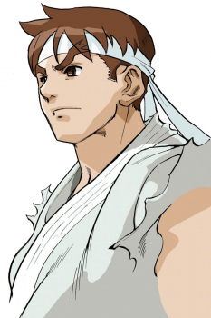 Concept art of Ryu for Street Fighter Zero 3 Upper