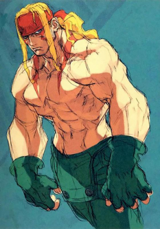 Concept art of Alex for Street Fighter III