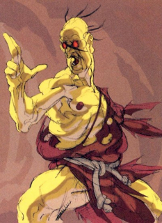 Concept art of Oro for Street Fighter III