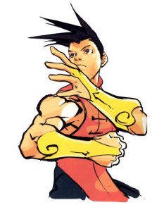 Concept art of Yang for Street Fighter III